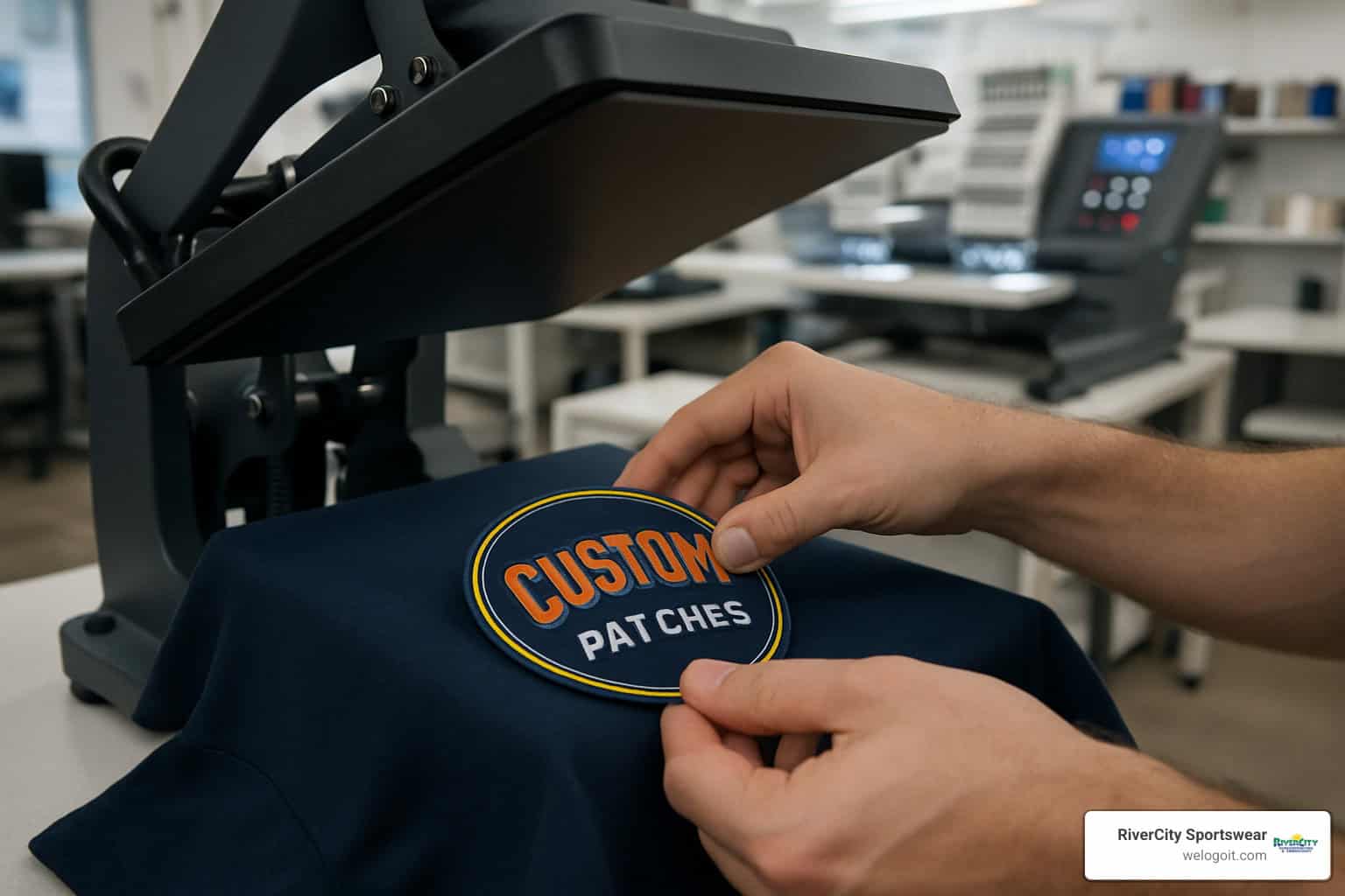 heat press application of custom patch - custom embroidered patches heat press application of custom patch - custom embroidered patches