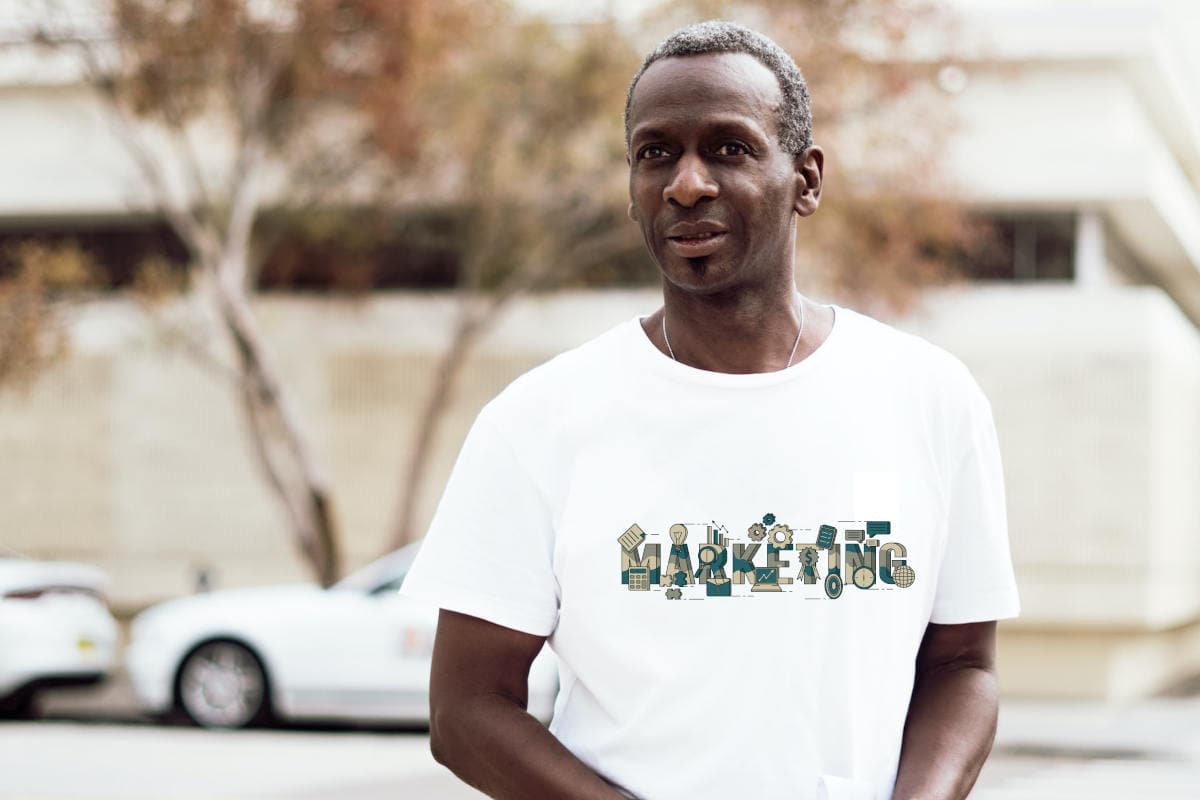 man-wearing-marketing-tshirt